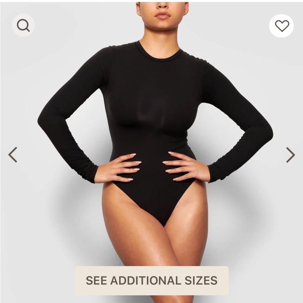 FITS EVERYBODY LONG SLEEVE CREW NECK BODYSUIT